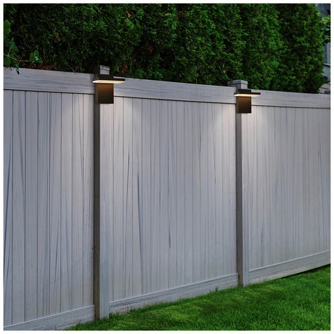 Naturally Solar GTX Solar Wall Light 4 Pack - 30 Lumens, Black, All Weather - Auzzistore