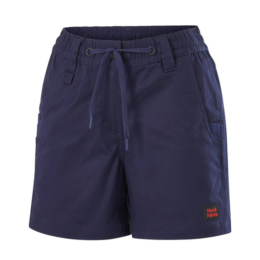 Hard Yakka Women’s Short Shorts 3056 Size 16 - Navy - Comfortable Workwear – view 2 - Auzzistore