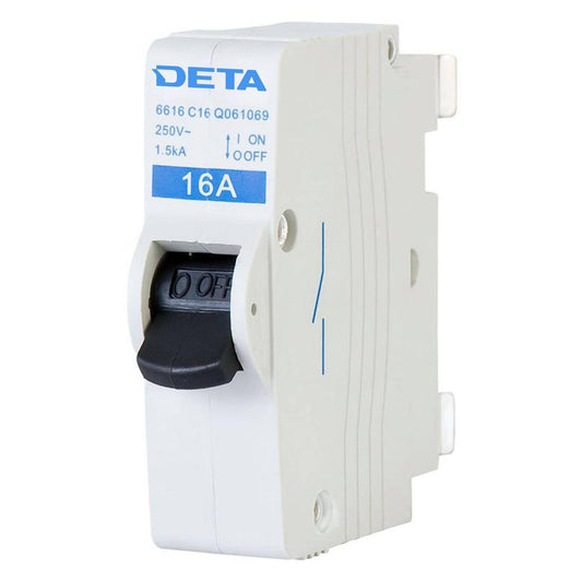 DETA 16A Plug-In Circuit Breaker - 16 Amp - Glass Filled Nylon - Reliable - Auzzistore