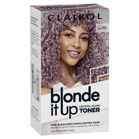 Clairol Blonde It Up Crystal Glow Semi-Permanent Toner - Sheer Amethyst 135g - Auzzistore