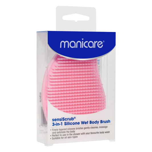 Manicare SensiSrub 3-In-1 Silicone Wet Body Brush - Gentle Exfoliation - Auzzi Store