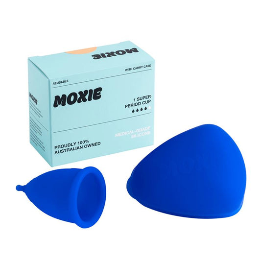 Moxie Super Menstrual Cup with Purse-worthy Pod - Maximum Protection & Comfort - Auzzi Store