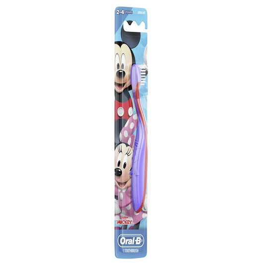 Oral-B Stages 2 Mickey Toothbrush for Kids (2-4 Years) - Fun & Effective Cleaning-Auzzi Store