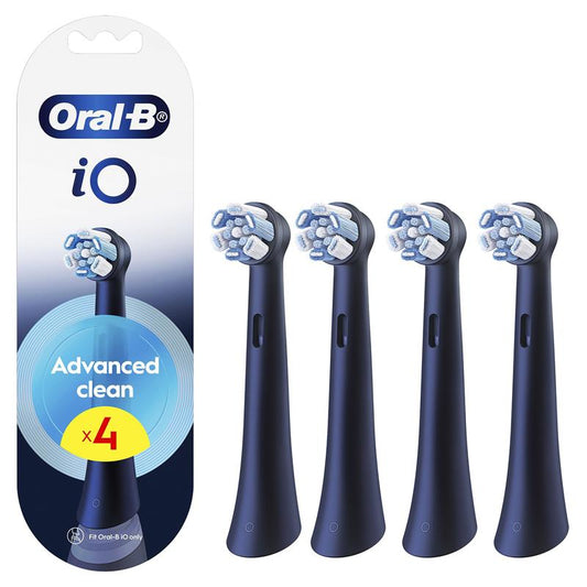 Oral-B iO Advanced Clean Electric Toothbrush Refills - Black, 4 Pack – view 2 - Auzzistore