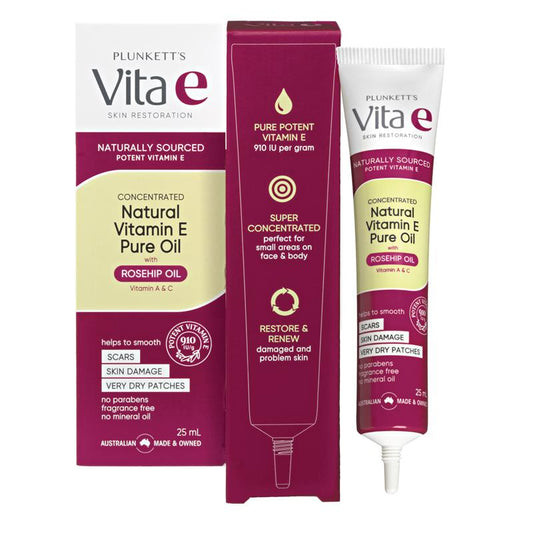 Plunkett's Vita E Pure Vitamin E Oil 25ml - High-Potency Skin Treatment-Auzzi Store