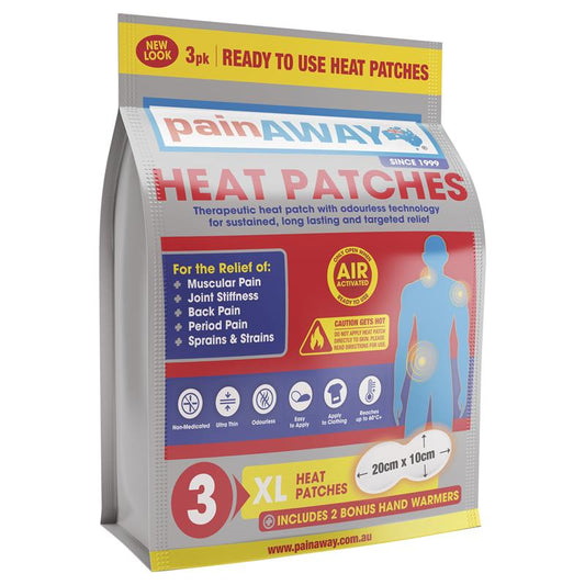 Pain Away Heat Patches XL 3 Pack - Enhanced Comfort for Muscle and Joint Pain – view 2