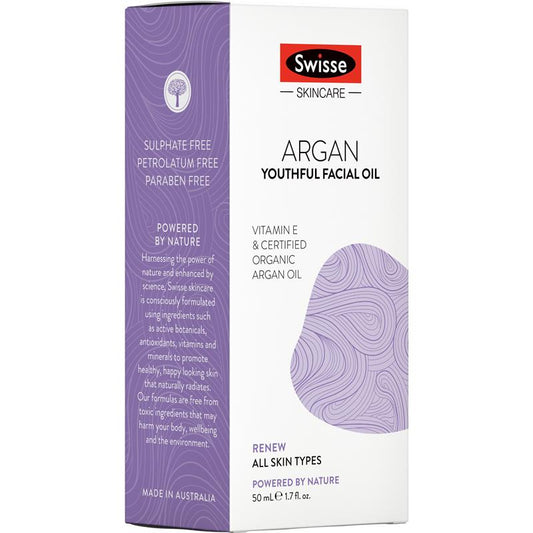 Swisse Skincare Argan Youthful Facial Oil 50ml - Rejuvenate Your Skin - Auzzi Store