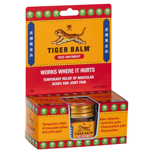 Tiger Balm Red Analgesic Ointment 18g - Fast Relief for Muscle Aches-Auzzi Store