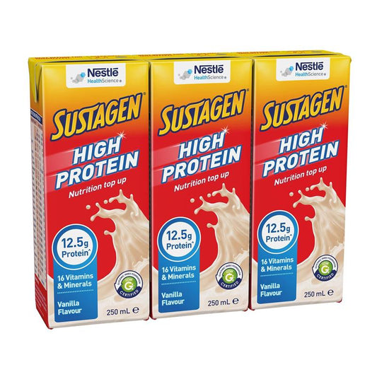 Sustagen Ready to Drink Multipack Vanilla 3 x 250ml - Nutritional Boost – view 2 - Auzzistore