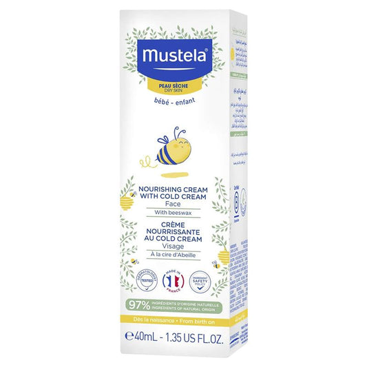 Mustela Nourishing Face Cream for Dry Skin 40ml - Ultimate Hydration for Infants-Auzzi Store