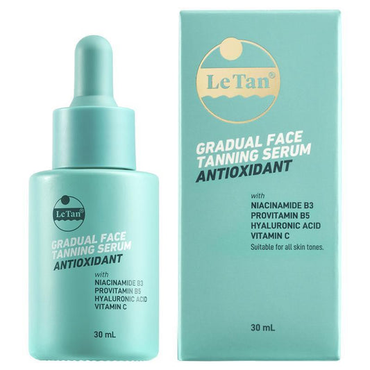 Le Tan Gradual Face Tanning Serum Anti Oxidant 30ml - Glow & Nourish