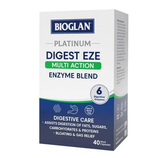 Bioglan Platinum Digest Eze Multi Action 40 Capsules - Digestive Support-Auzzi Store