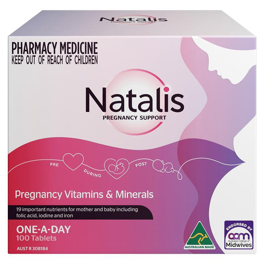 Natalis Pregnancy Multivitamin with Folic Acid & Iron – 100 Tablets – view 2