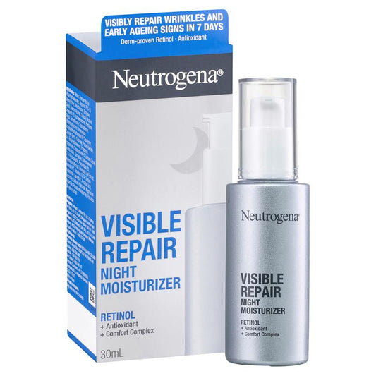 Neutrogena Visible Repair Retinol Night Moisturiser 30ml - Overnight Renewal