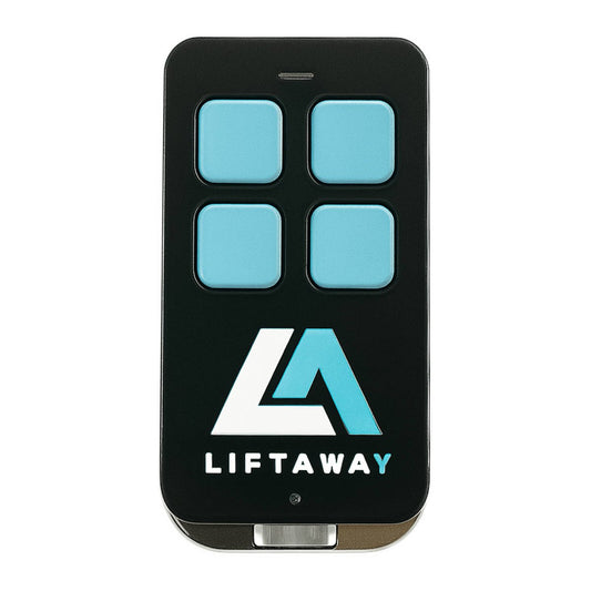 Liftaway Garage Door Remote LA237 - Shock Resistant - 4 Button - Black/Blue