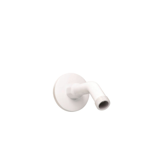 Flexispray Shower Accessory Wall Plate Tube Arm 45 Degree White Brass - Auzzistore