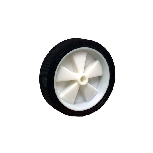 Move It 150mm Rubber Tyre - White Plastic Centre - Easy Install - 30kg Load - Auzzistore