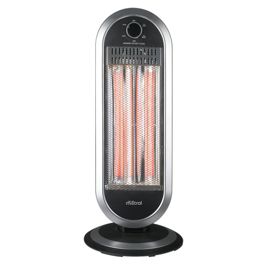 Mistral Radiant Heater - 450W/900W - Oscillating - Safety Features - BMCFH0637B - Auzzistore