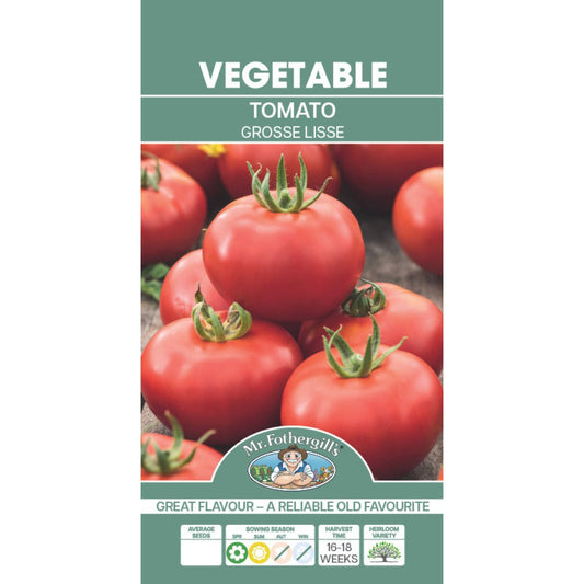 Mr Fothergill Tomato Seeds - Grosse Lisse - Medium Globe - Reliable Flavor - Auzzistore