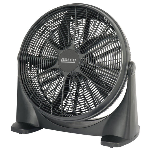 Arlec High Velocity Box Fan 50cm Plastic Powerful Motor Easy Carry - Auzzistore