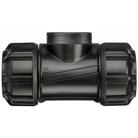 Philmac Metric Pipe Tee - 20mm x 20mm x 3/4 Polypropylene - Durable Fit - Auzzistore