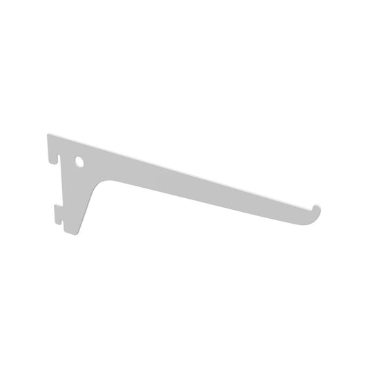 Flexi Storage 200mm White Single Slot Bracket Steel Durable Support - Auzzistore
