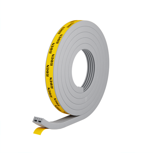 Raven Weather Strip - 2000mm Grey EPDM Rubber - Soft Seal for Gaps 6-8mm – view 2 - Auzzistore