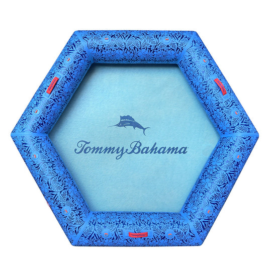 Tommy Bahama Inflatable Water Hammock 2.44M for 4 Adults, Palm Indigo – view 2