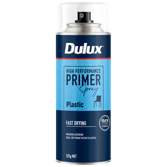 Dulux Spray Paint Plastic Primer 300g - Quick Drying - 0.3L - 2m² Coverage - Auzzistore