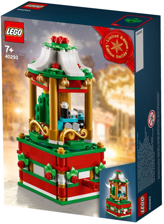 LEGO 40293 Christmas Carousel - Festive Rotating Holiday Train Set – view 2 - Auzzistore