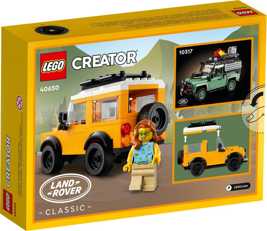 LEGO 40650 Land Rover Classic Defender – Iconic Off-Road Adventure Playset – view 2 - Auzzistore
