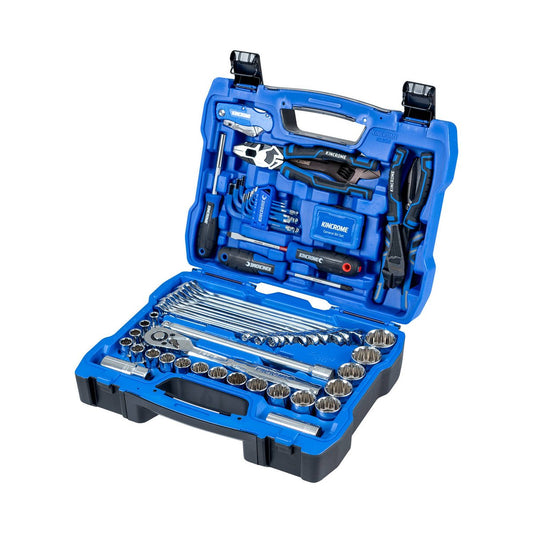 Kincrome 85 Piece Portable Tool Kit - 270mm x 360mm x 110mm - Durable Case