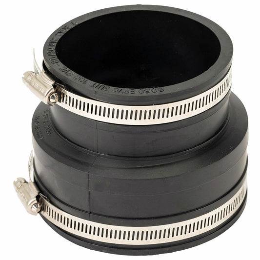 Deks Reducing Rubber Joiner - 100mm to 80/90mm - EPDM - Sewer Use – view 2 - Auzzistore