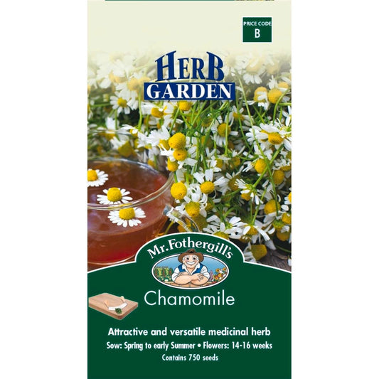 Mr Fothergill Chamomile Seeds - 75mm - Hardy Perennial - Soothing Tea - Auzzistore