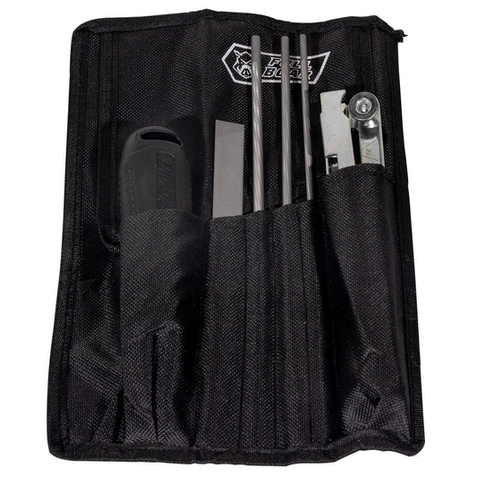 Full Boar Chainsaw Sharpening Kit 7 Piece - 3 Round Files - Portable Pouch – view 2 - Auzzistore