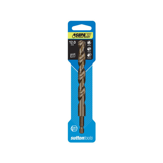 Sutton Tools 12mm Supabit Impact Drill Bit - HSS - Durable - Versatile - Auzzistore