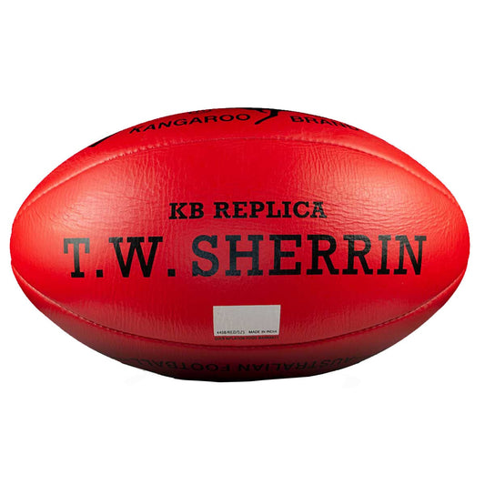 Sherrin AFL Replica Game Ball Red Size 5 - Auzzistore