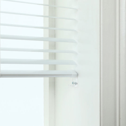 Windoware Venetian Blind Hold Down Clip 2 Pack - Clear - Durable Plastic – view 2 - Auzzistore