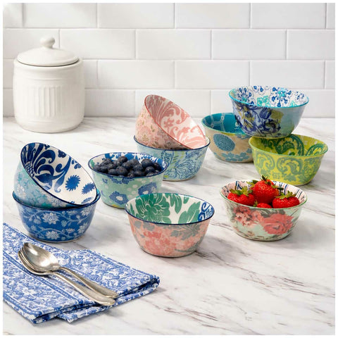 Certified International Provence Stoneware Bowls 10 Piece Set - Auzzistore