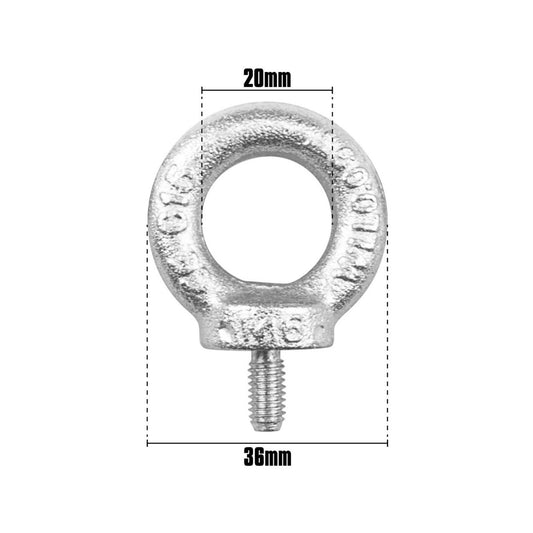 Pinnacle Eye Bolt - M6 - Zinc Plated - Heavy Duty - 90kg Load Rating – view 2 - Auzzistore