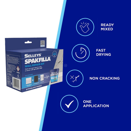 Selleys Spakfilla Wall Repair Kit - 100g - Fast-Drying Lightweight Filler - White – view 2 - Auzzistore
