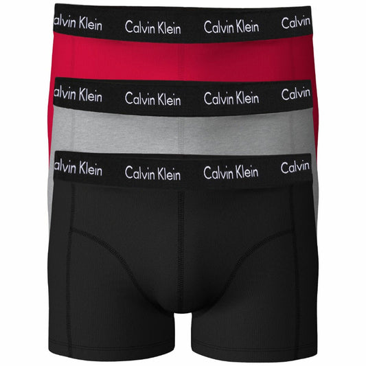 Calvin Klein Men's Trunks 3 Pack Medium Empower Grey Heather And Black