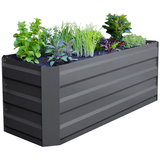 Greenlife Slimline Garden Bed And Greenhouse Cover 120 x 45 x 45cm Charcoal – view 2