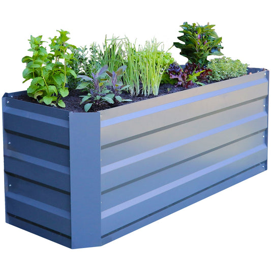 Greenlife Slimline Garden Bed And Greenhouse Cover 120 x 45 x 45cm Slate Grey – view 2