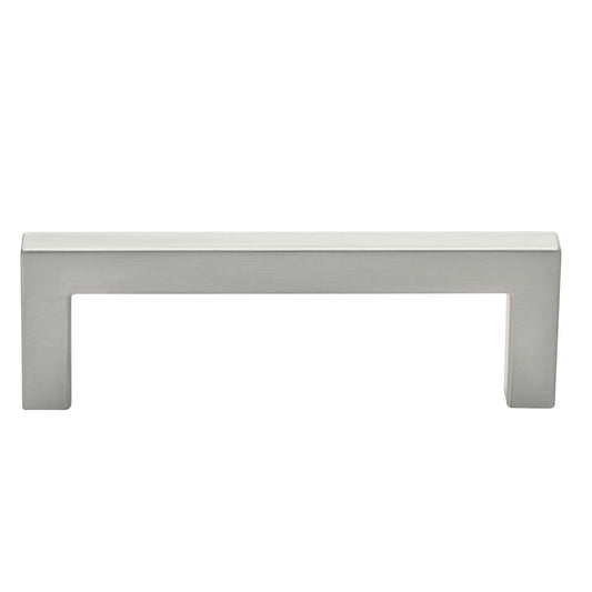 Prestige Square Bar Handle - 106mm - Zinc Alloy - Brushed Nickel Finish