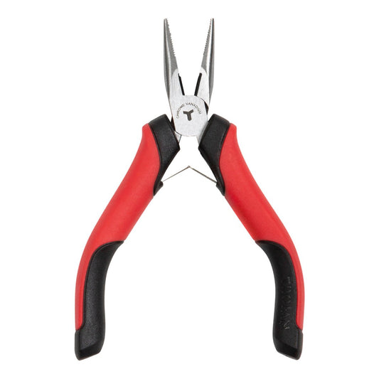 Trojan Mini Long Nose Plier - Chrome Vanadium - 56mm x 125mm - Red and Black – view 2 - Auzzistore