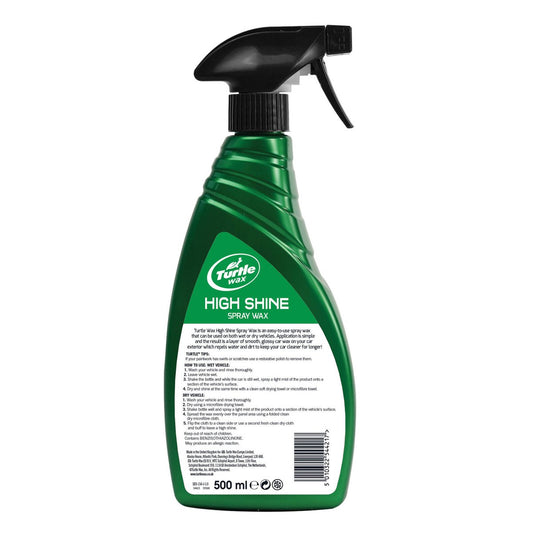 Turtle Wax High Shine Spray Wax - 500ml - Easy Application - Glossy Finish – view 2