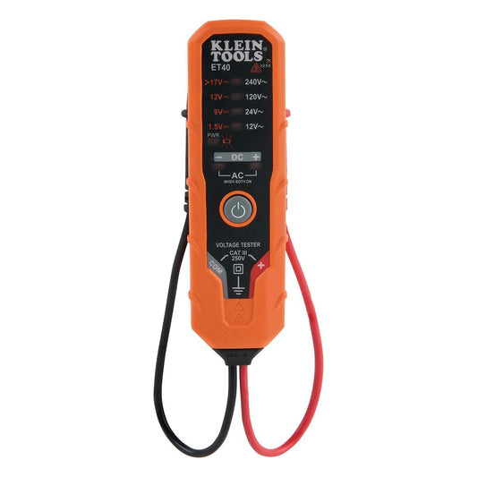 Klein Tools Electronic AC/DC Voltage Tester - 1.5V to 240V - LED Display - Auzzistore