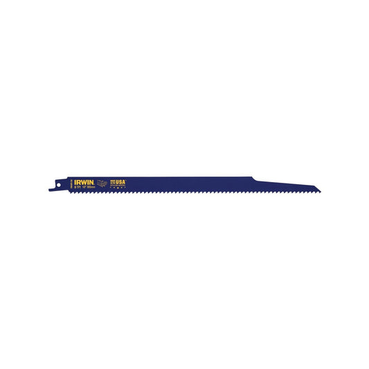 Irwin Bi Metal Wood Cutting Reciprocating Saw Blade 12" 6tpi 5 Pack – view 2