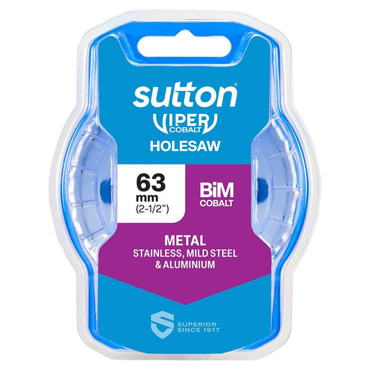 Sutton Tools 63mm Viper Cobalt Bi Metal Holesaw - Precision Cutting Tool - Auzzistore